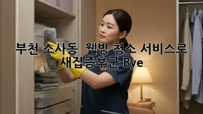 부천 소사동 🏡 웰빙 청소 서비스로 새집증후군 Bye! 👋